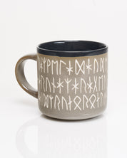 Norse Runes Hand Carved 15 oz Ceramic Mug