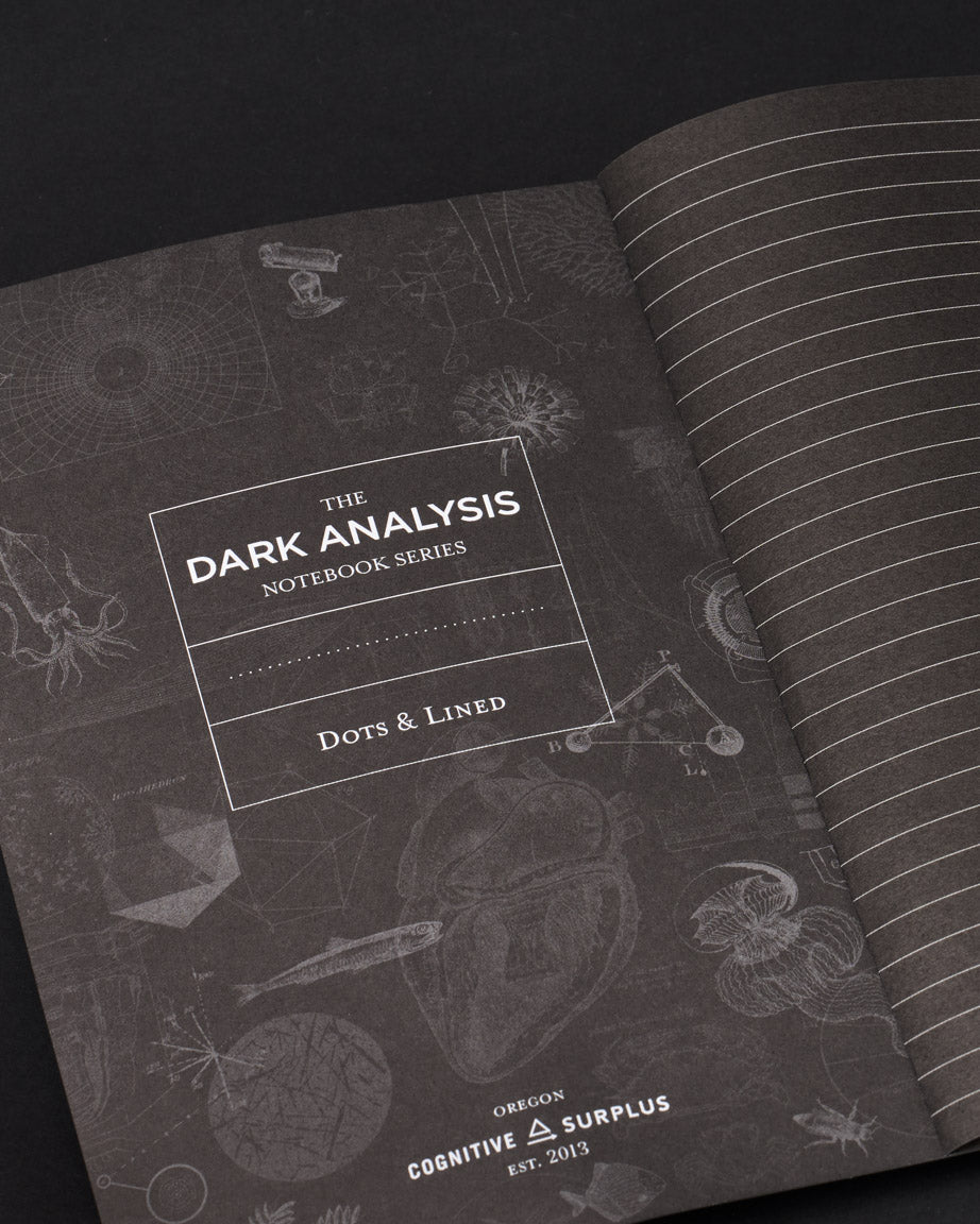 Under the Waves Dark Analysis A5 Softcover Notebook