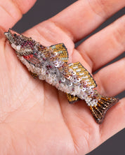 Spotted Seatrout Brooch Pin - Trovelore