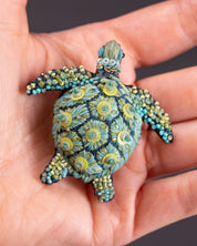 Green Sea Turtle Brooch Pin - Trovelore