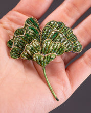 Ginkgo Leaf Brooch Pin - Trovelore