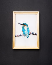 River Kingfisher Beaded Framed Art - Trovelore