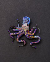 Common Octopus Beaded Brooch Pin - Trovelore
