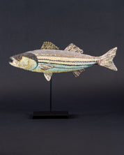 Striped Bass Beaded Sculpture - Trovelore