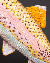 Rainbow Trout Beaded Sculpture - Trovelore