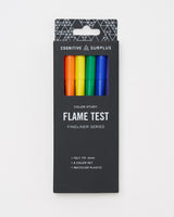 Flame Test Fineliner Pens (Pack of 6)