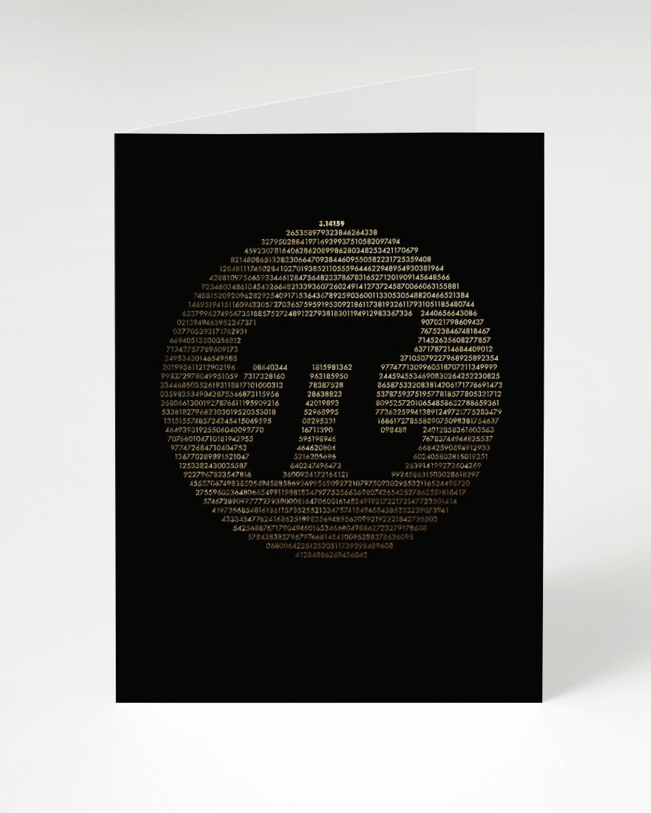 Circle Pi Over Pi Greeting Card