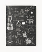 Rocketry Hardcover Notebook - Dot Grid