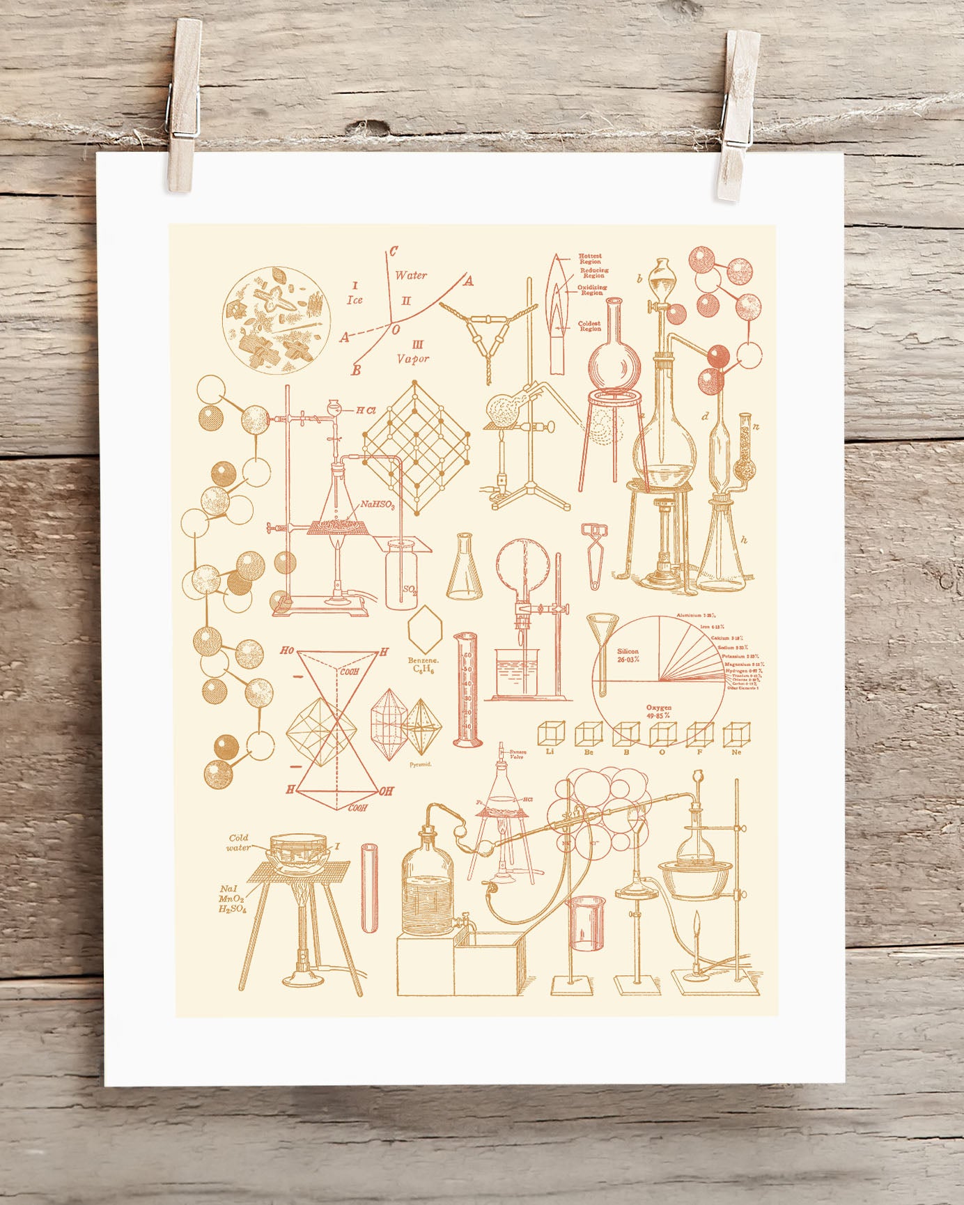 Chemistry Scientific Illustration Museum Print