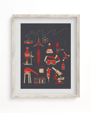 Retro Chemistry Museum Print