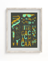 Retro DNA Museum Print