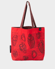 Heart Anatomy Canvas Shoulder Tote