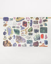 Gems & Minerals Tea Towel