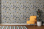 Diagonal Butterflies and Beetles Wallpaper