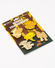 Edible Mushrooms Wooden Magnet Set