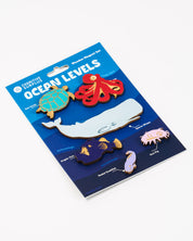 Ocean Levels Wooden Magnet Set