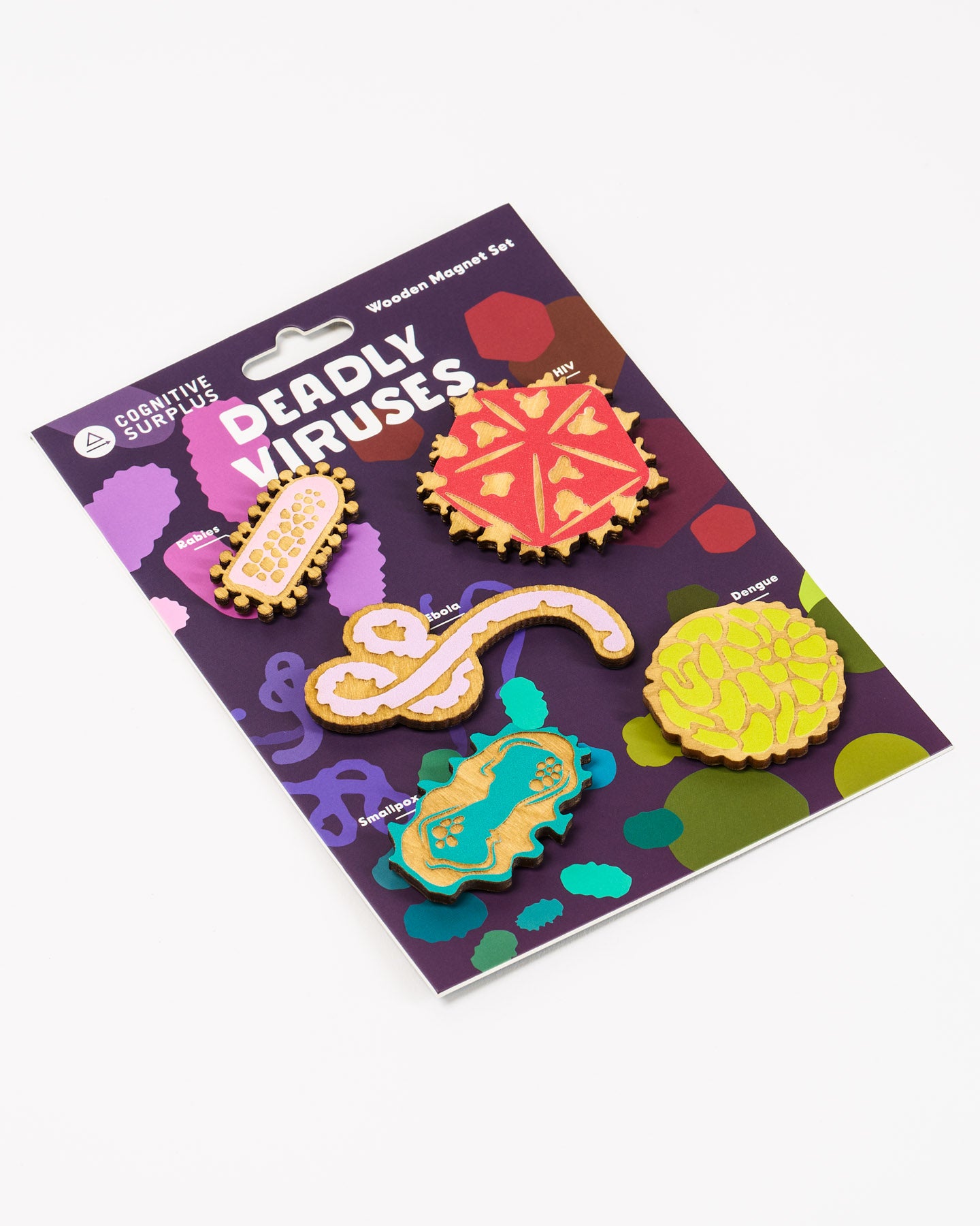 Deadly Viruses Wooden Magnet Set