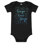 Science Never Sleeps Baby Bodysuit