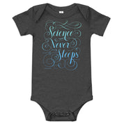 Science Never Sleeps Baby Bodysuit