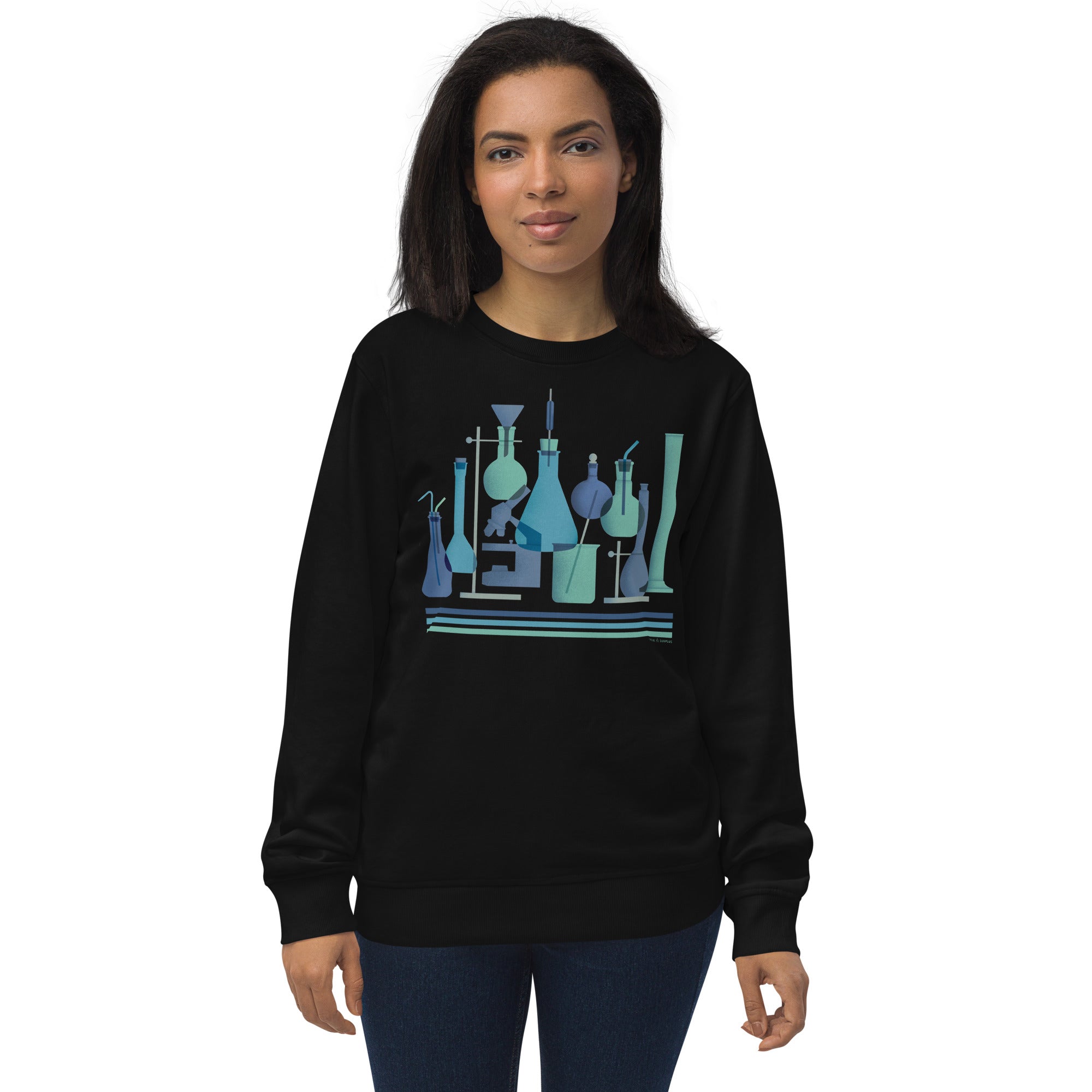 Retro Science Lab Sweatshirt - Organic