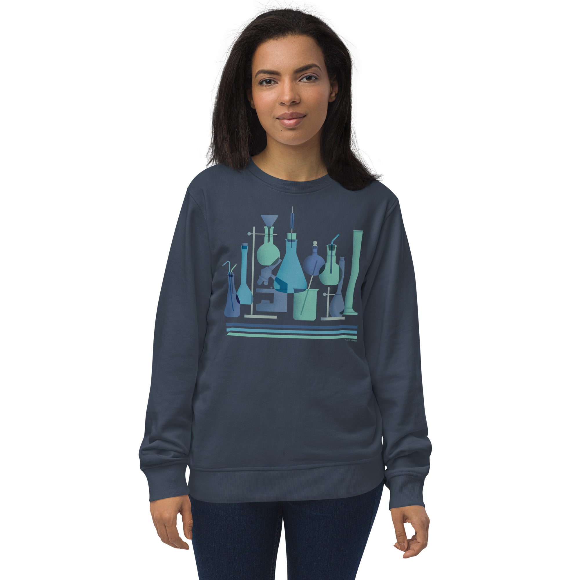 Retro Science Lab Sweatshirt - Organic