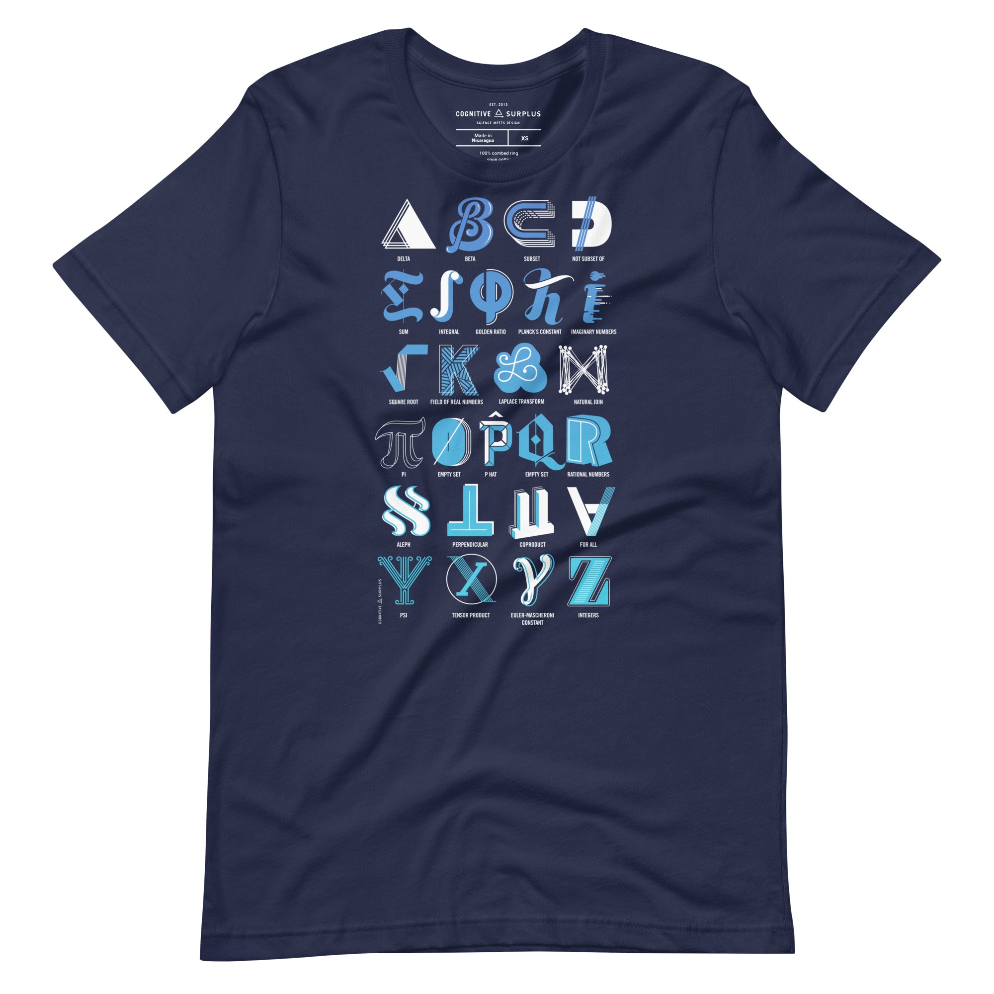 Mathematical Alphabet Graphic Tee