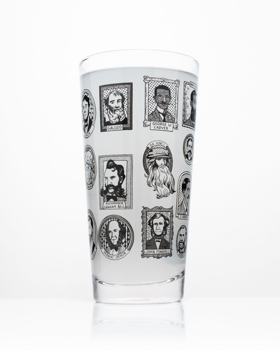 Great Beards of Science Beer Glass (12 oz)