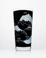 Mountain Peaks of the World Beer Glass (12 oz)