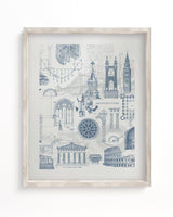 Blueprint Architectural Illustration Museum Print