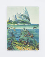 Descending Regions Softcover Notebook - Dot Grid