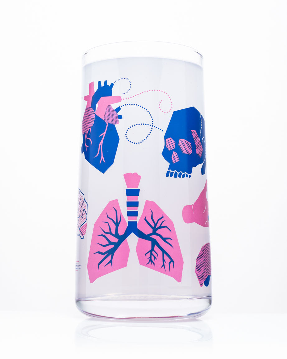 Retro Science Drinking Glassware Set of 8