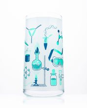 Retro Science Drinking Glassware Set of 8