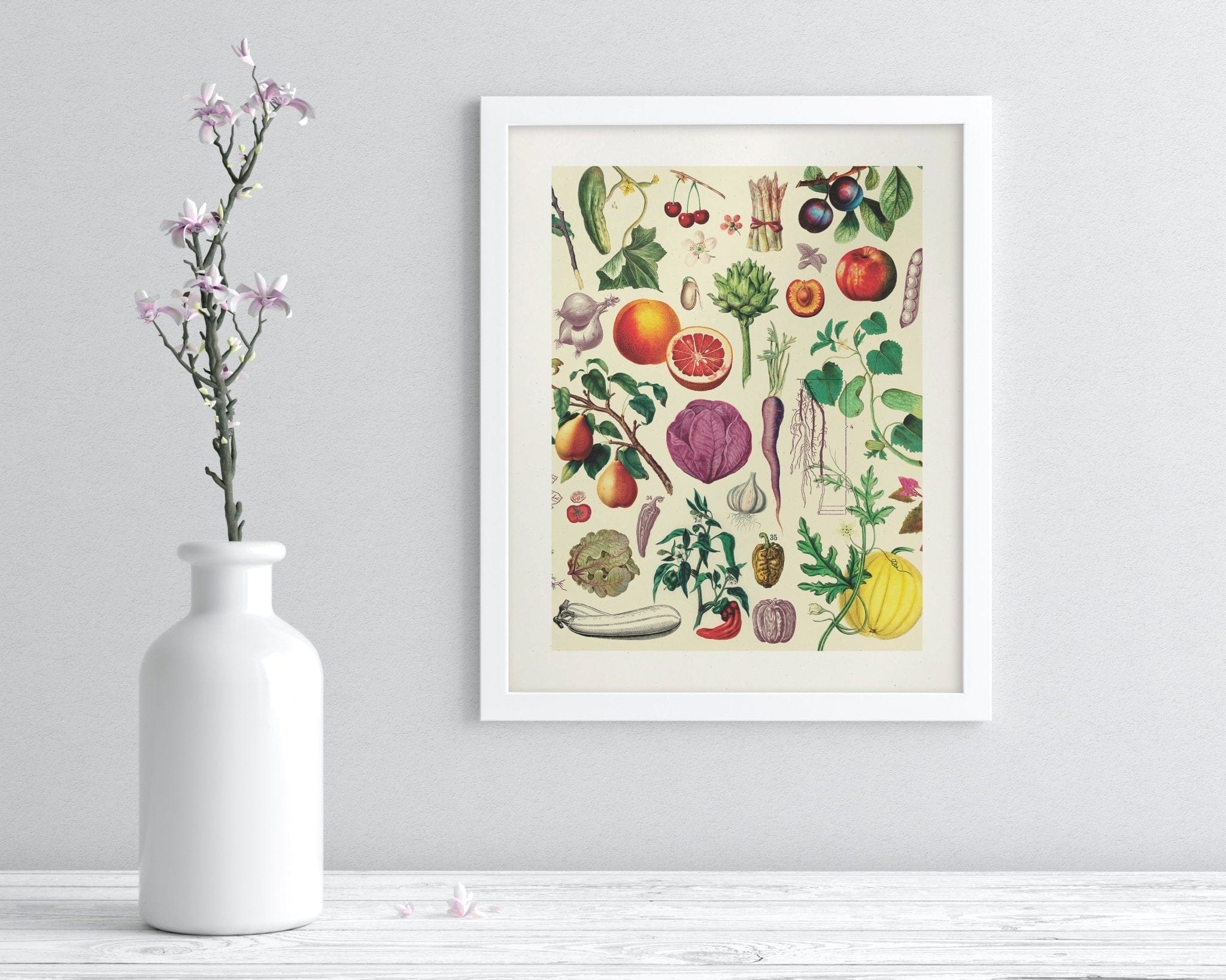 Fruit & Vegetables Museum Print Cognitive Surplus