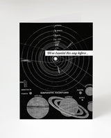 We've Traveled This Way Before Solar System Greeting Card