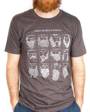Great Beards of Science Graphic Tee (Brown) Cognitive Surplus