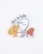 Here to Listen: VLA Sticker Cognitive Surplus