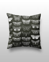 Midnight Moth Pillow Cover