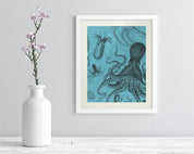 Octopus & Squid Museum Print Cognitive Surplus