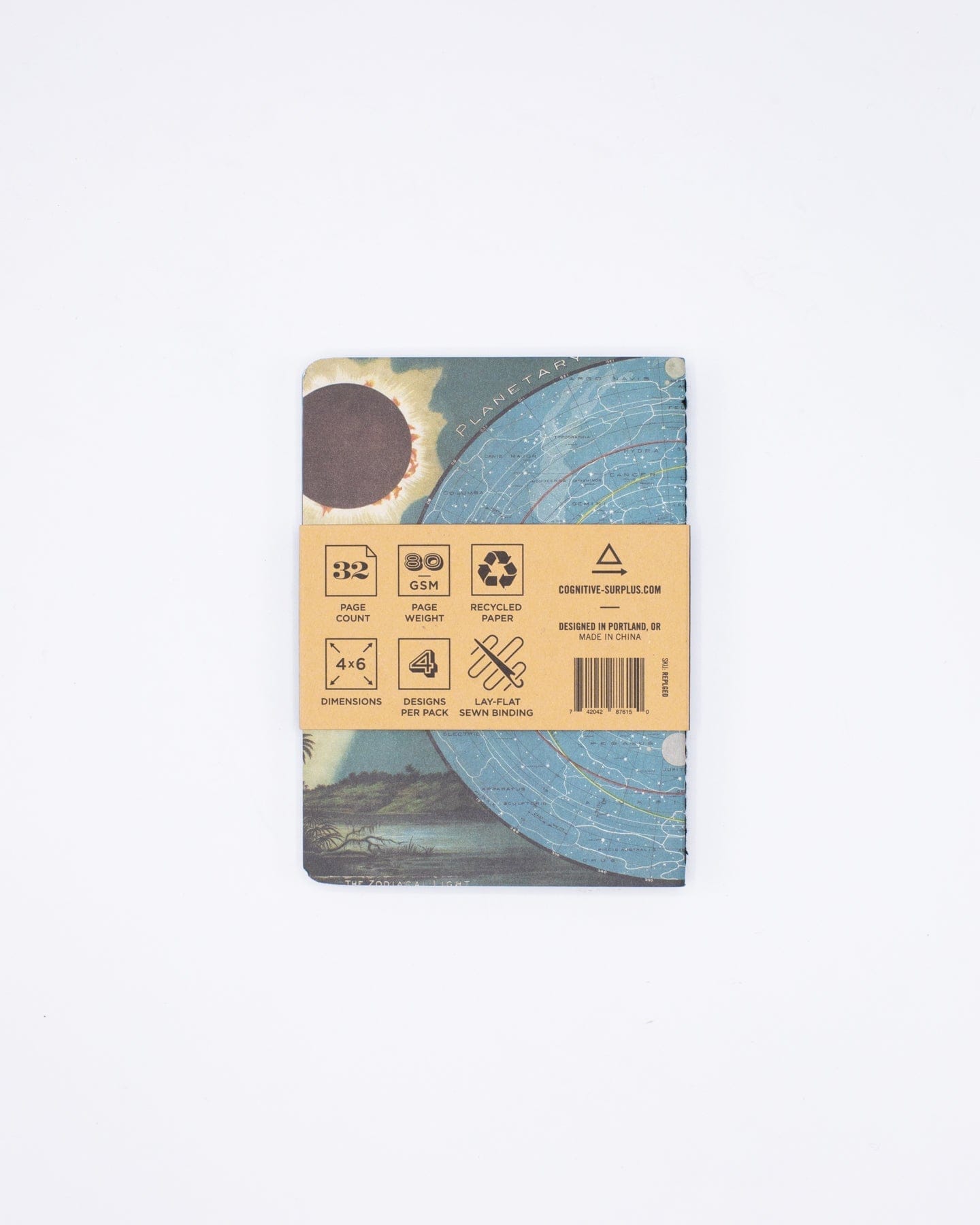 Planet Earth Pocket Notebook 4-pack Cognitive Surplus