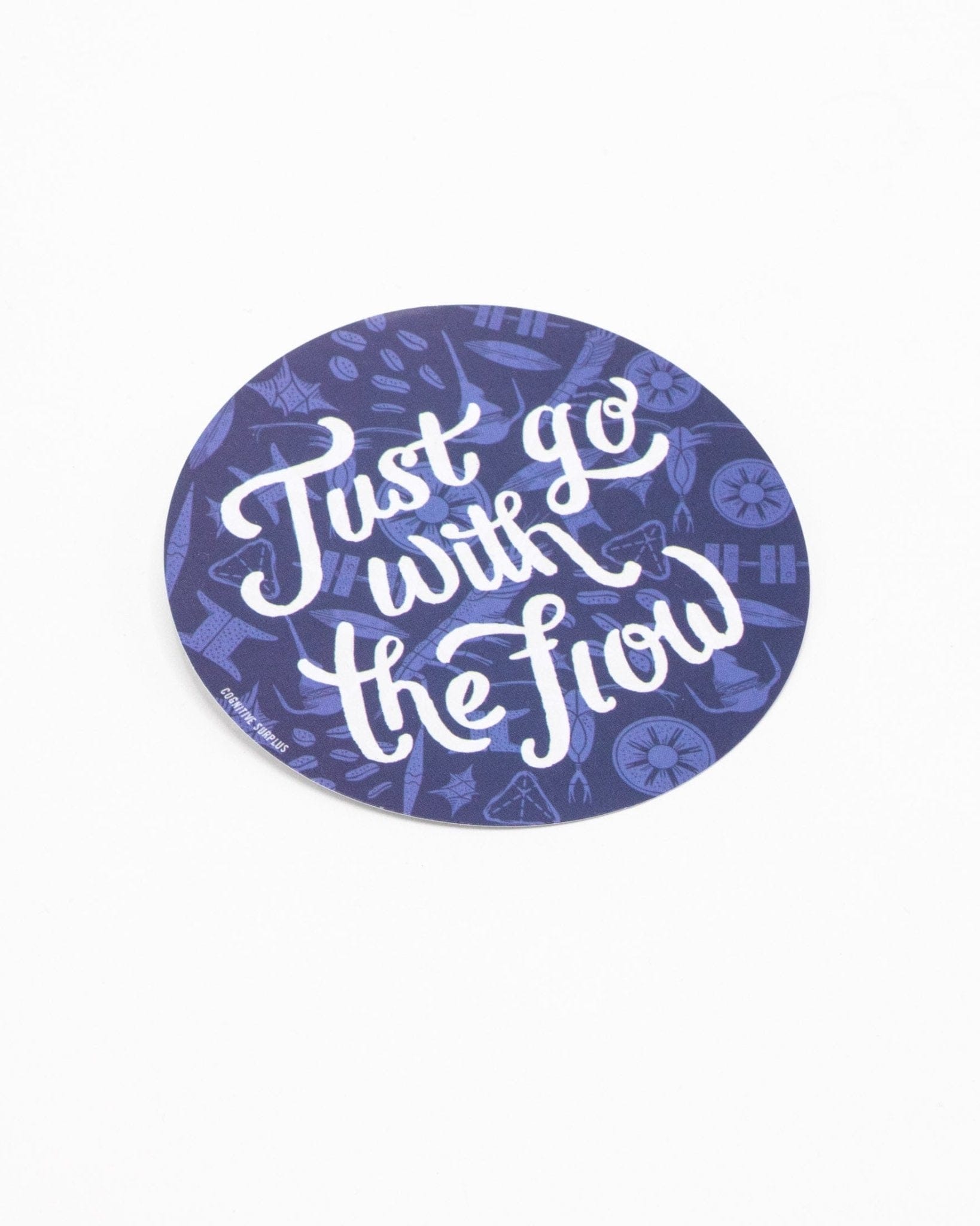 Plankton Go With the Flow Sticker Cognitive Surplus