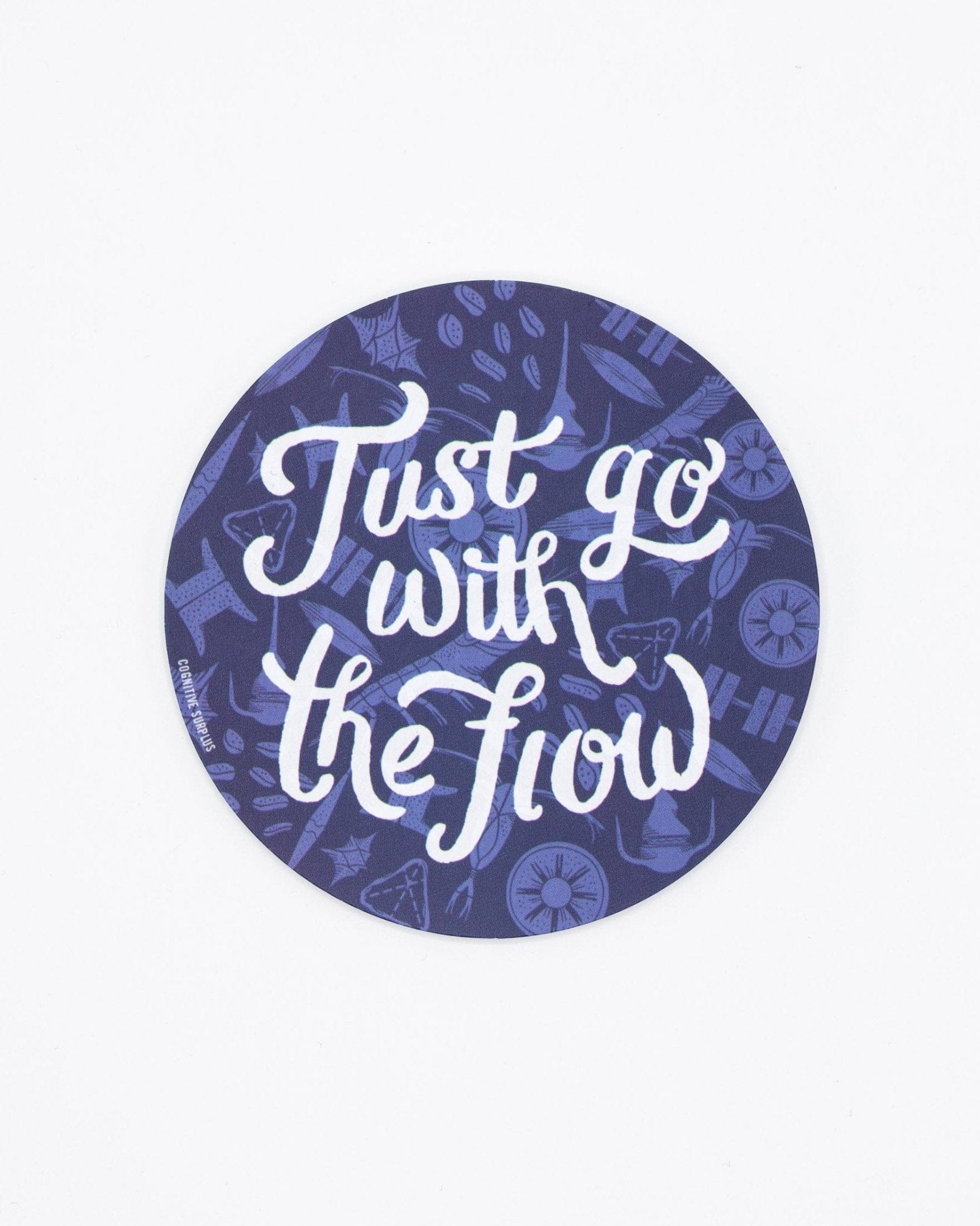 Plankton Go With the Flow Sticker Cognitive Surplus