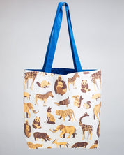 Retro Mammals Canvas Shoulder Tote Cognitive Surplus