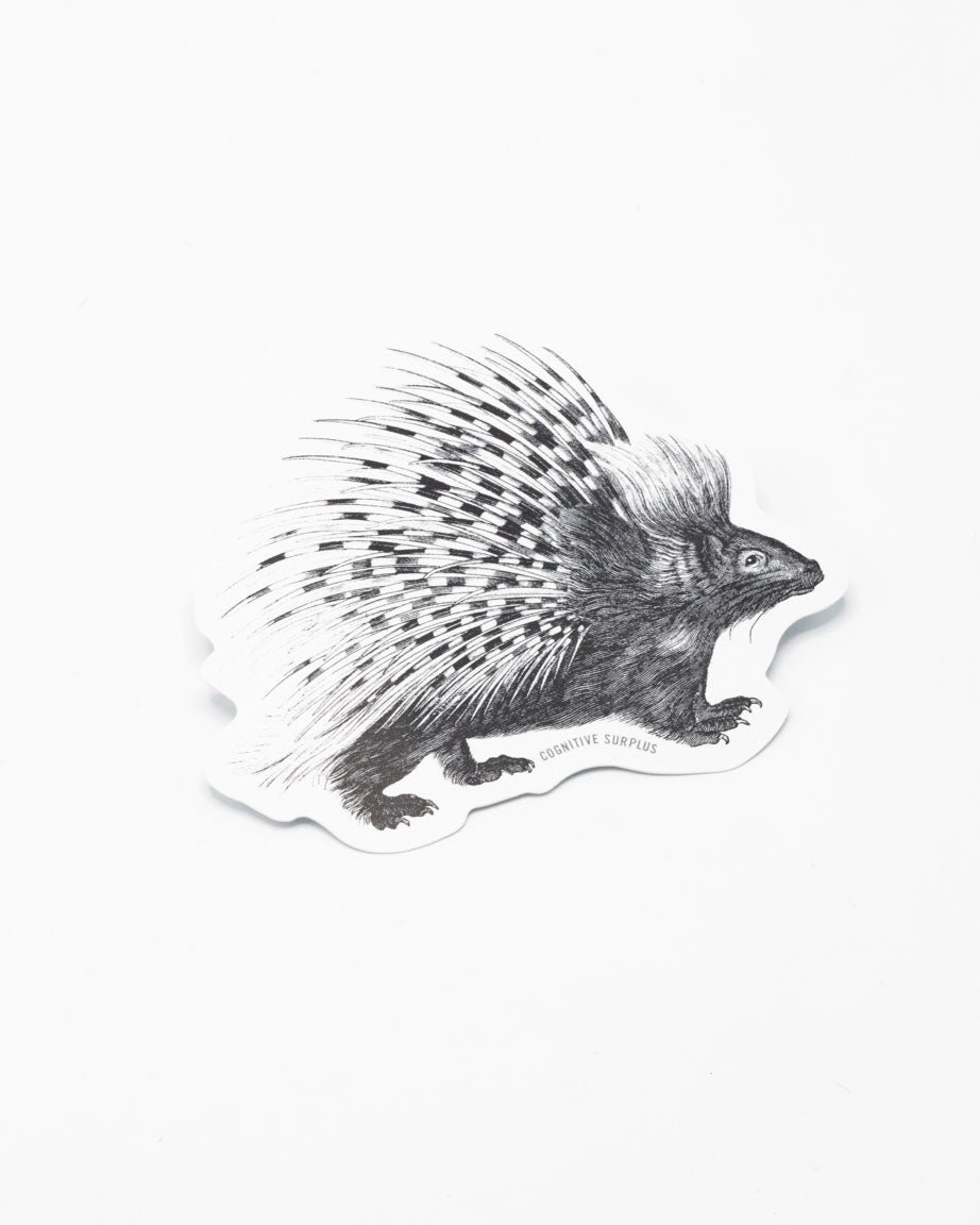 A Cognitive Surplus Porcupine Sticker.