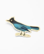 A Stellar Jay Sticker on a white background. (Brand: Cognitive Surplus)