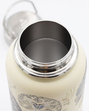 A Cognitive Surplus Brain & Neuroscience 32 oz Steel Bottle with an image of a brain.