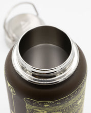 A Cognitive Surplus Core Sample 32 oz Steel Bottle with a lid and handle.