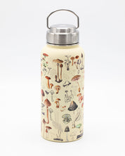 A Mushrooms 32 oz Steel Bottle with a Cognitive Surplus design on it.